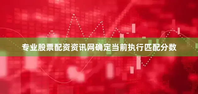 专业股票配资资讯网确定当前执行匹配分数