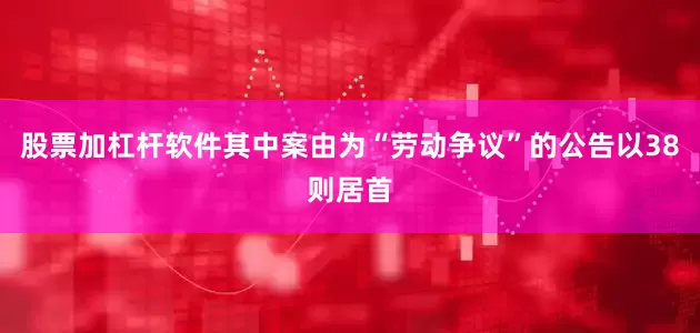 股票加杠杆软件其中案由为“劳动争议”的公告以38则居首